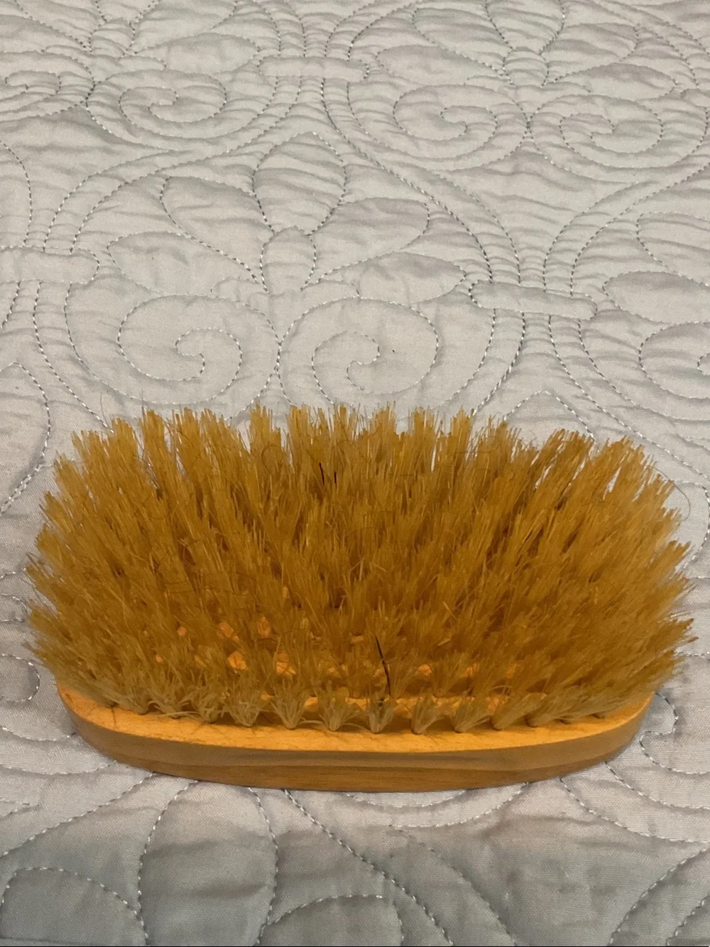 Natural Bristle Handheld Cleaning Brush - Yellow